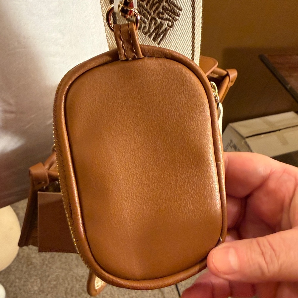 NWT Steve Madden Bwebber Straw Satchel Crossbody Bag - Cognac Brown  Vacation - Picture 8 of 16